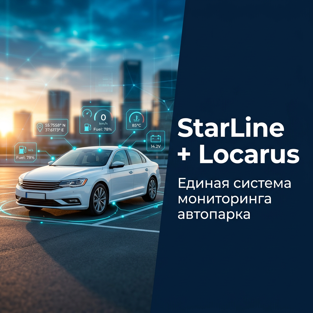 Подключение сигнализации StarLine к системе мониторинга Locarus на платформе Bitlite